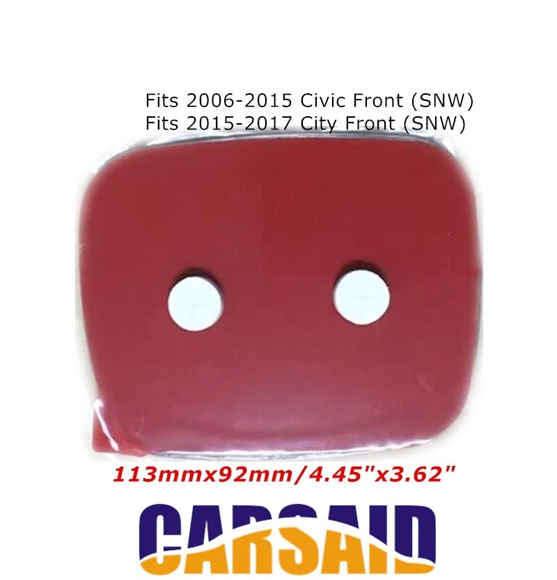 Insignia emblema delantero coche rojo para Honda Civic 2006-2015 City 2015-2017 SNW/ Foto 2 de 3