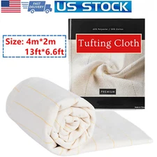 Primary Tufting Cloth 4 x 2 m Backing Fabric for Rug Tufting Guns Weaving Cloth