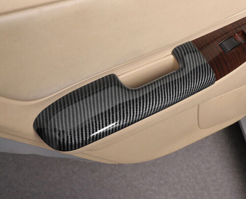 For Toyota Corolla Trim Cover Carbon Fiber Interior Door Armrest Panel 03-08 - Picture 3 of 4
