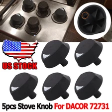 Black Stove Burner Knob 5 Replacement For DACOR 72731 Cooktop Control Knobs USA