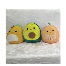 Squishmallows 8 Plush Lot of 3 Fruit - Pineapple, Avocado Peach, Small
