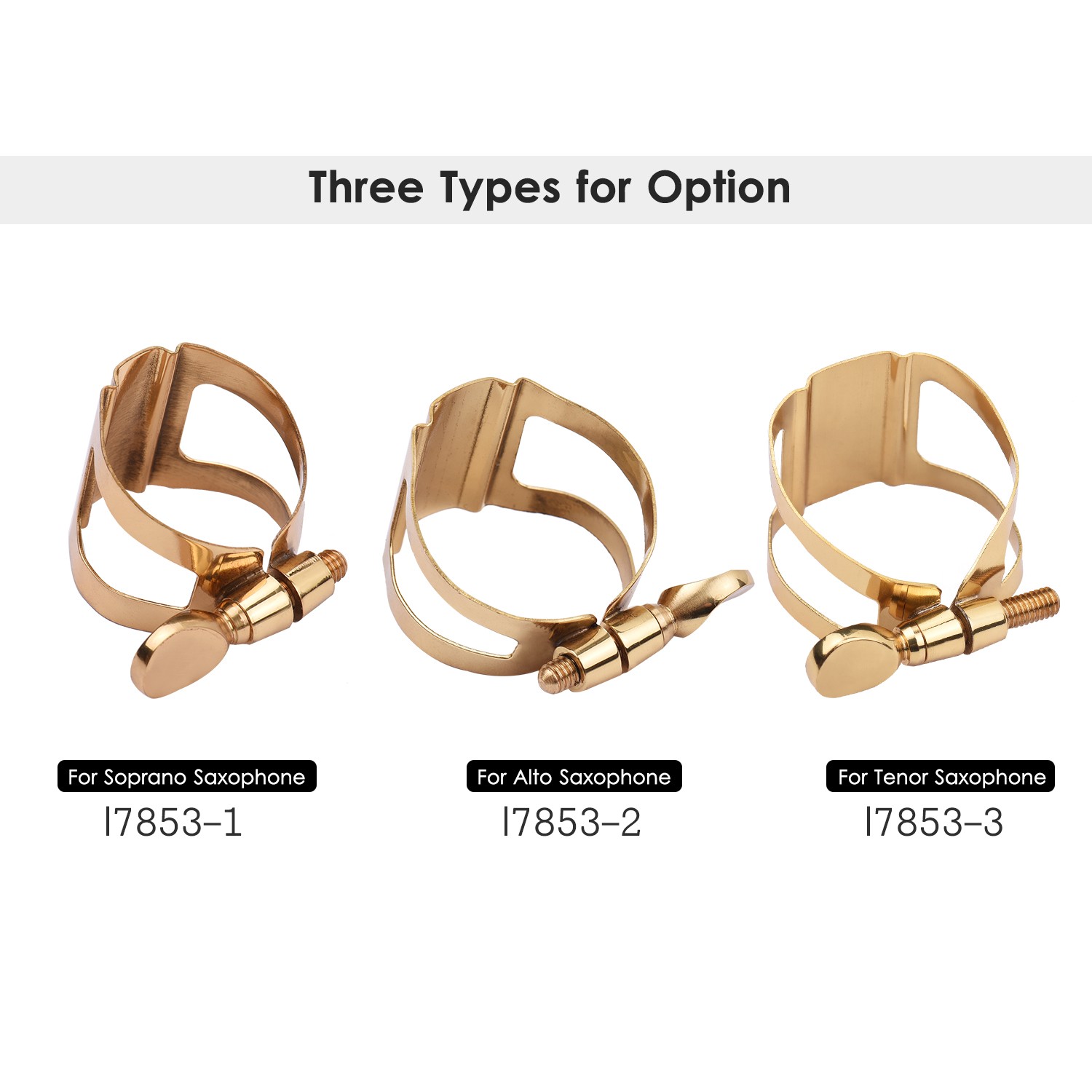 Single Screw Adjustment Saxophone Ligature Compact Ligature For Alto BAJ ¦