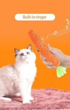 Cat Carrot Chew Toy Rope Scratcher Interactive Teeth Cleaning Toy