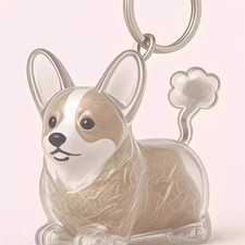 Pet Hair Storage Creative Keychains Clear Dog Shell Pendants Best Memorial Q4I4