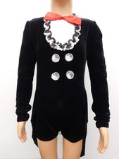 Dance Costume Gallery Red Small Child Jazz Sequin Tap Velvet Unitard Musical Th