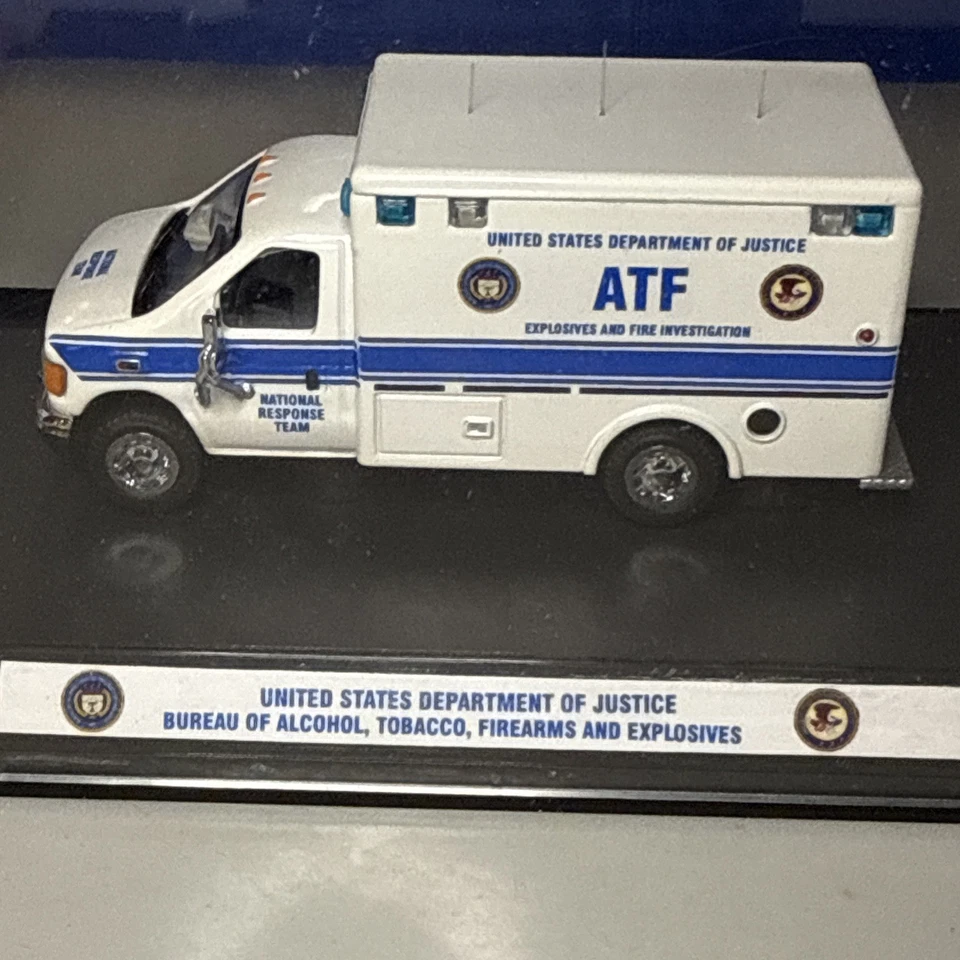 Code 3 1:64 Loose Ford E350 Ambulance - Custom ATF Dept Of Justice - Image 2 of 4