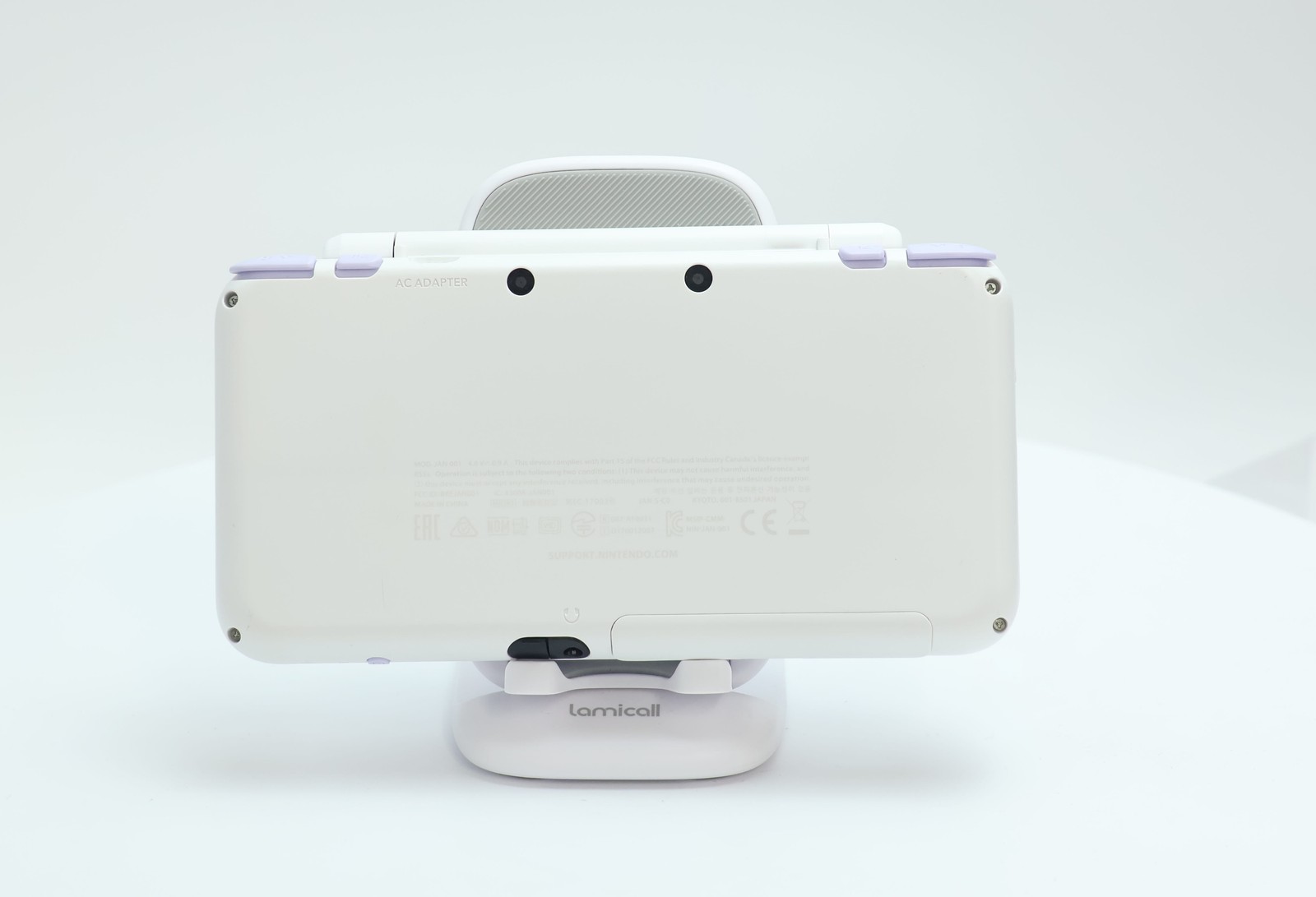 Nintendo 2DS XL nuevo blanco y lavanda, región japonesa bloqueada, con cargador, imagen 4