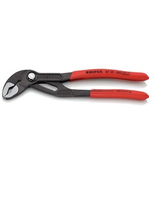 KNIPEX 87 01 180 Cobra Wasserpumpenzange mit rutschhemmendem Kunststoffgriff