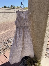 Nwt Universal Thread Tan V Neck Open Flow Maxi Dress M Medium U19