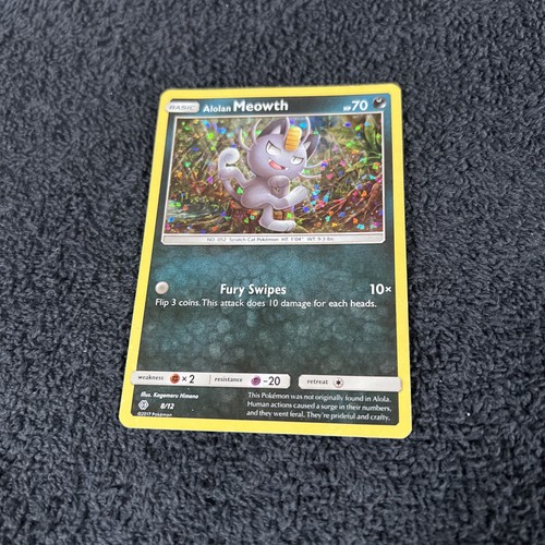 POKÉMON Alolan Meowth 008/012 McDonald's 2017 Holo GOOD CONDITION SEE PICTURES!