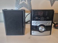 CD Player Stereo Speaker System with AM/FM Radio Tuner - Hi-Fi System