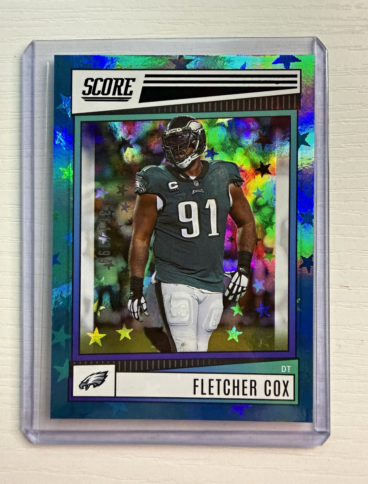 Panini 2022 Score Football Fletcher Cox Eagles #248 Stars Parallel /399