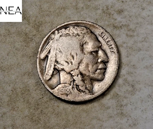 1918-D Buffalo Nickel ~ Fine F ~ Semi-Key Date! ~ ZB956