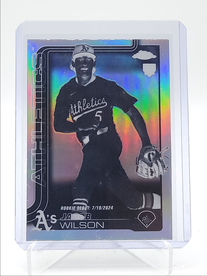JACOB WILSON 2025 TOPPS CHROME UPDATE ROOKIE DEBUT NEGATIVE RC Q4450