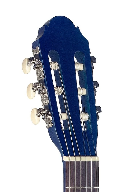 4/4 Guitarra de Concierto, Azul Mate - Imagen 2 de 3