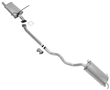 Middle Muffler Extension Pipe & Rear Muffler For 2001-2006 Hyundai Santa Fe 2.7L