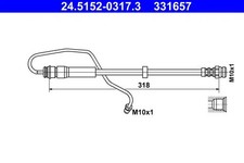 Flexible de frein Audi A4