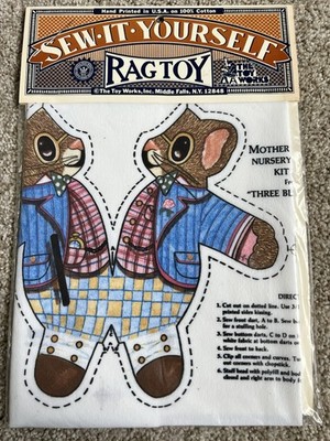 New Sew-It-Yourself The Wind in the Willows Ratty Rat Pillow Pattern J28