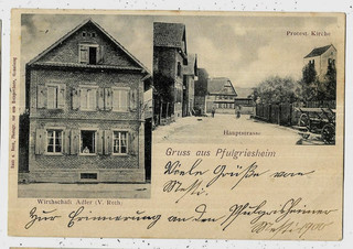 PFULGRIESHEIM (67) Gruss Wirtschaft Roth
