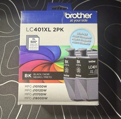 Brother LC401XL2PK Black High Yield Toner - EXPIRES 2028