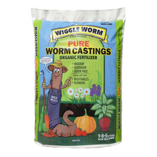 Wiggle Worm 100% Pure Organic Mineral-Dense Worm Castings Fertilizer, 30lbs 2.03 per gallon