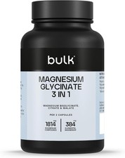 Bulk Magnesium Glycinate 3-in-1 Complex 1800mg Triple Blend 90 Tablets Vegan 0.08 per thousand milligrams