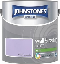 Johnstone's Wall & Ceiling Paint Silk Emulsion Smooth Finish Tin 2.5L All Colors