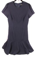 Banana Republic Navy Peplum Dress Size 6 Short Sleeve