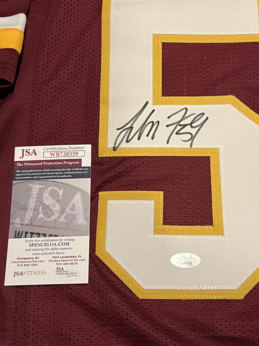 LONDON FLETCHER Signed Autographed Auto Washington Redskins XL