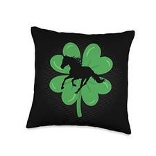St Patricks Day Horse Lover Equestrian Rider Women Teen Girl Throw Pillow 16x16