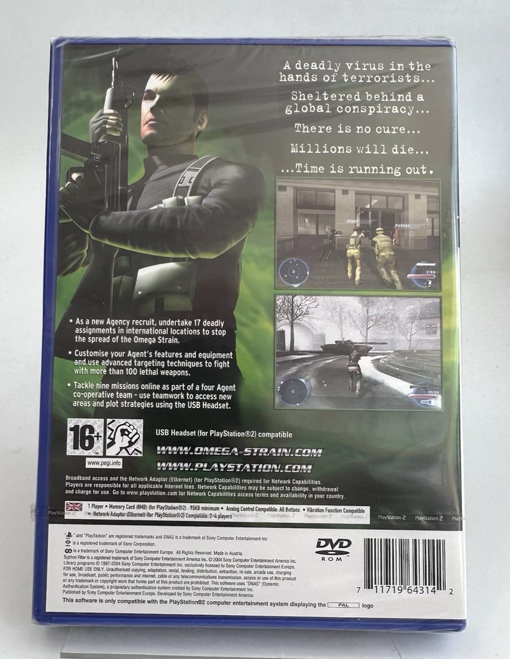 PS2 Syphon Filter The Omega Strain, New And Factory Sealed - Image 2 of 4