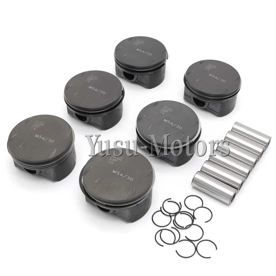 Juego de pistones y anillos MAHLE STD BMW 330i 530i X5 Z4 E46 E53 E60 E85 M54 3,0 L Foto 3 de 4