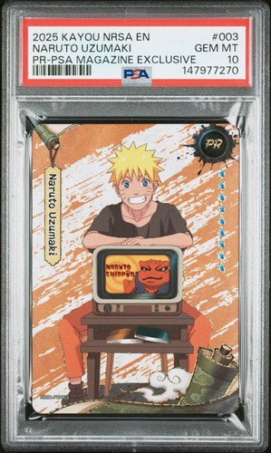 Naruto Naruto Uzumaki Kayou NrsaJin Pr 003 PSA Magazine Exclusive PSA 10