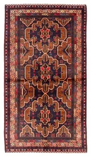 3'7" x 6'8" Vintage Hand Knotted Area Rug Traditional Oriental Wool Carpet