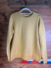 FAT FACE Sweatshirt Mens Medium Jumper Yellow Cotton Soft Hand