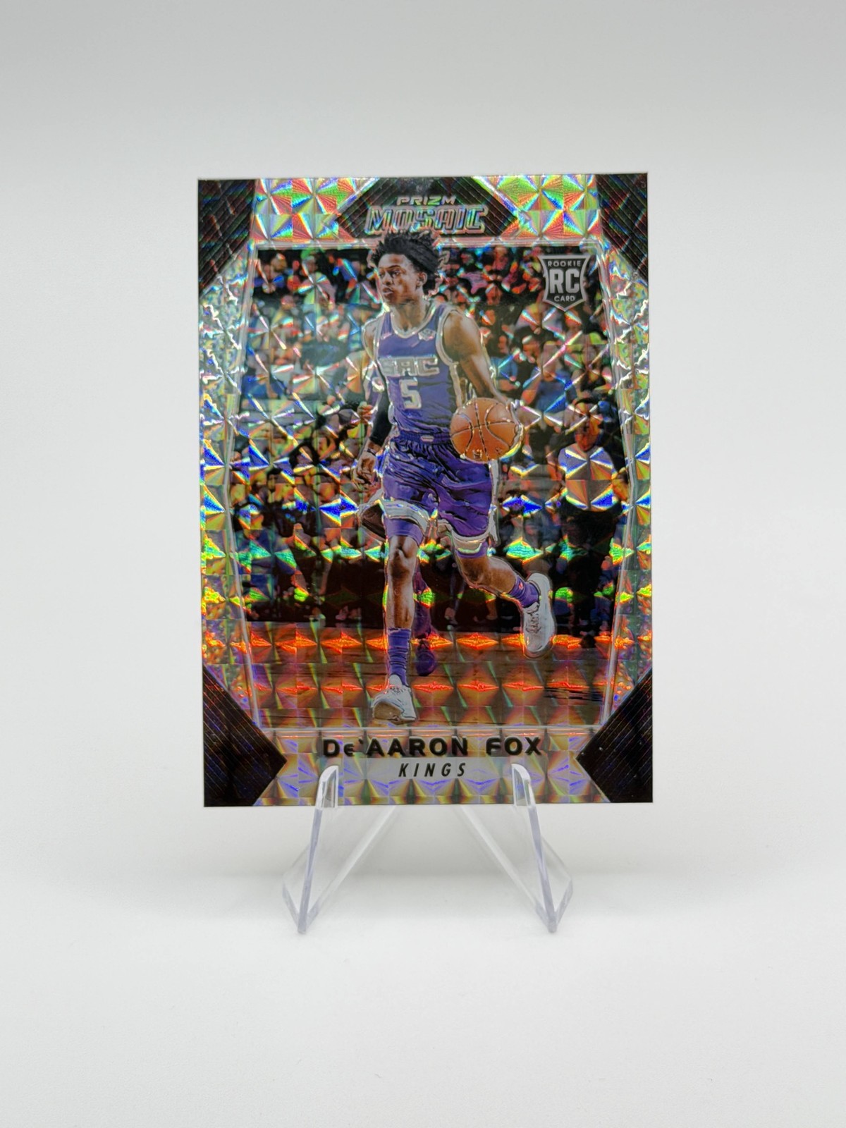De'Aaron Fox 2017-18 Panini Prizm RC Mosaic SP #40