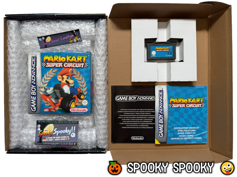 Mario Kart Super Circuit Nintendo Game Boy Advance - UK PAL VGC CIB - Tracked