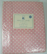 Pottery Barn Kids Pink Mini Dot Blackout Curtain Panel 44x84" NEW IN PACKAGE