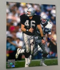 Todd Christensen Signed 8x10 Raiders Photo Auto Inscribed w COA