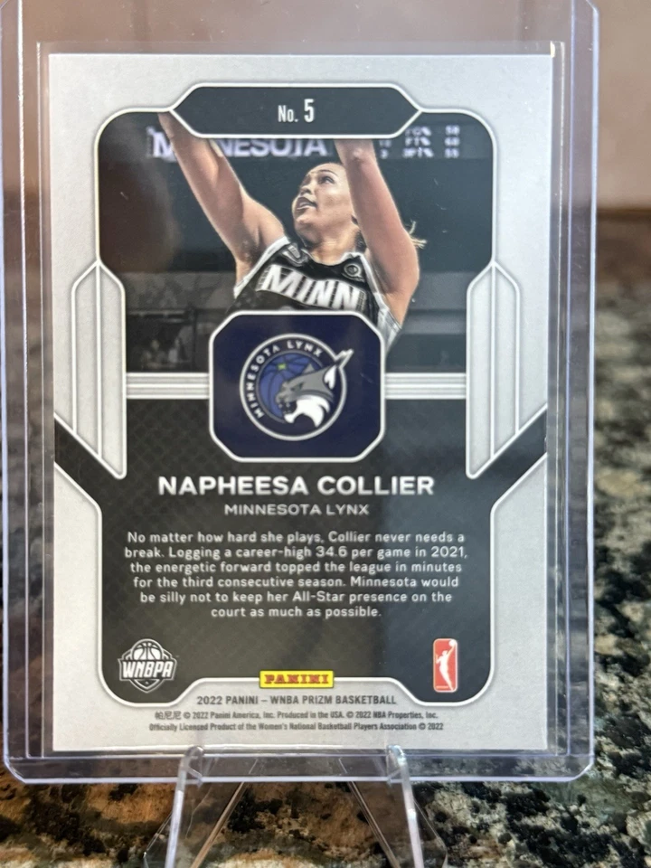 2022 Panini Prizm WNBA - Far Out Napheesa Collier #5 - Image 2 of 2