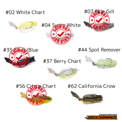 Evergreen Jack Hammer Chatterbait 3/8 oz   4 Types Available   Morizo Design