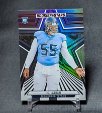 J.C. Latham Longevity Red Foil Rookie RC 2024 Rookies & Stars Card #134 Titans