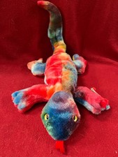 1999 TY Beanie Buddies 'Lizzy the Lizard' tie-dyed