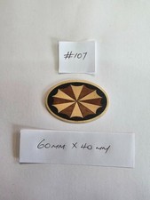 Marquetry veneer Inlay - Traditional Fan #107 - 60mm x 40mm - Real Wood Veneer