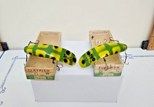 2-HELIN FLATFISH S3 FR UN-USED Vintage Lures Both With ORIGINAL BOXES/PAPERWORK 