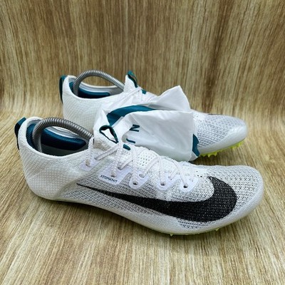 Nike Zoom Superfly Elite 2 Men's 9.5 White Green Sprint Spikes FZ9662-100 NEW