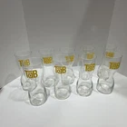Set of 9 Vintage Enjoy TAB Cola Pop Hourglass Drinking Glasses Coca Cola Mug