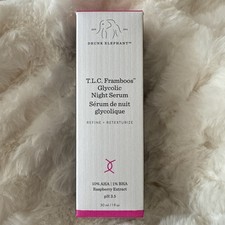 Drunk Elephant T.L.C. Framboos Glycolic Night Serum - New In Box - 1 fl. oz