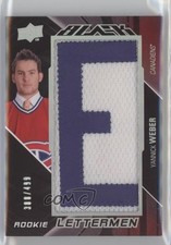 2009-10 Upper Deck UD Black Rookie Lettermen 388/499 Yannick Weber #50 0i5j
