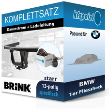BRINK Anhängekupplung starr und CONWYS E-Satz 13polig für BMW 1er Fliessheck 24-